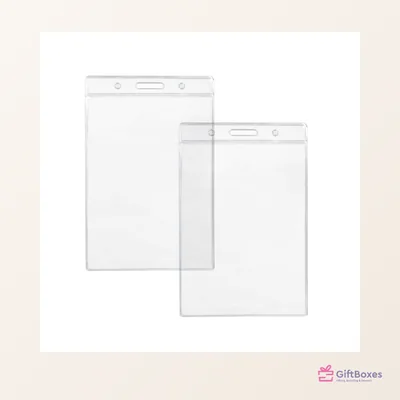 Clear Plastic ID Card Holder — branded corporate gift Dubai