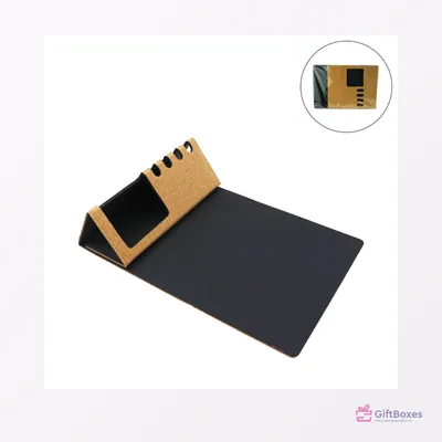 Foldable Cork Mousepad, Phone Holder — branded corporate gift Dubai