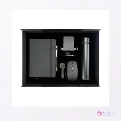 Office Gift Set, Black Presentation Box — branded corporate gift Dubai