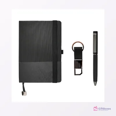 Premium Office Set, Ribbon Handle Box — branded corporate gift Dubai