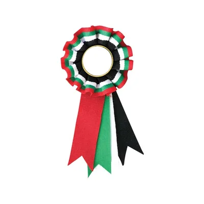 UAE Flag Rosette with Pin Back — branded corporate gift Dubai