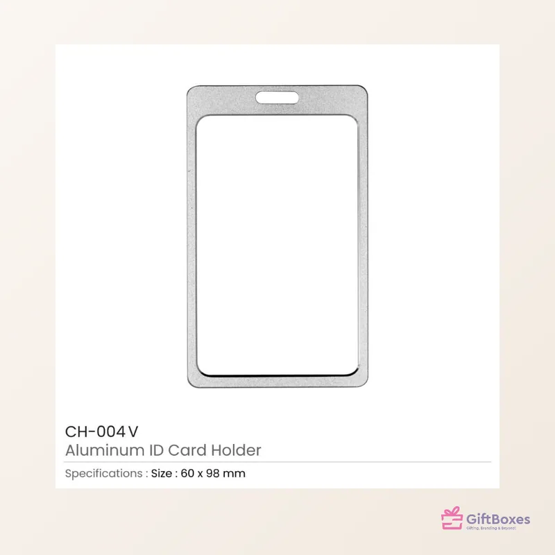Aluminium ID Card Holder — branded corporate gift Dubai