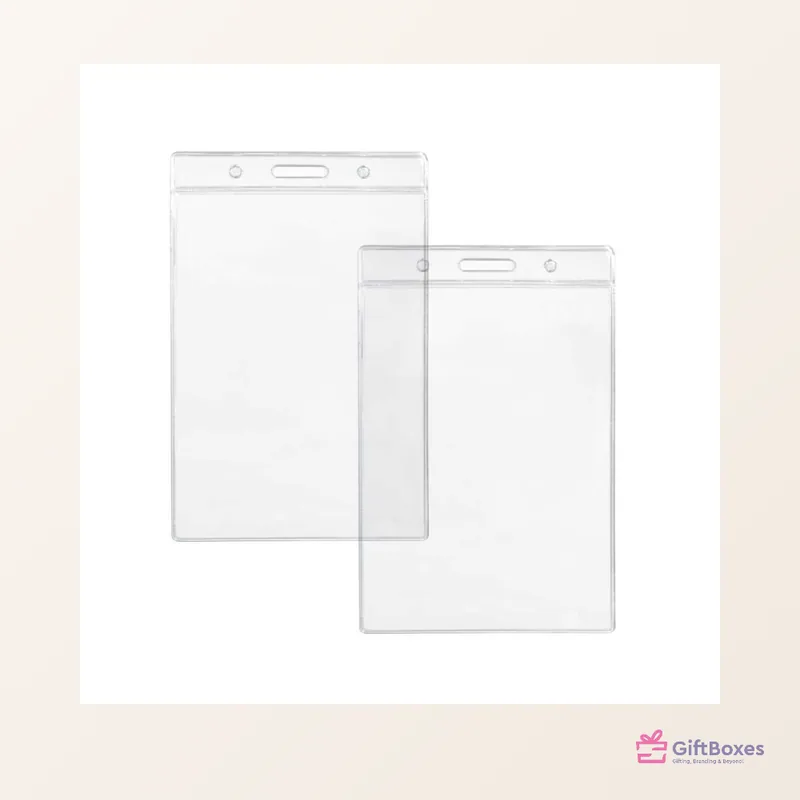 Clear Plastic ID Card Holder — branded corporate gift Dubai