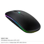 Wireless Slim LED Mouse, Rechargeable & Silent