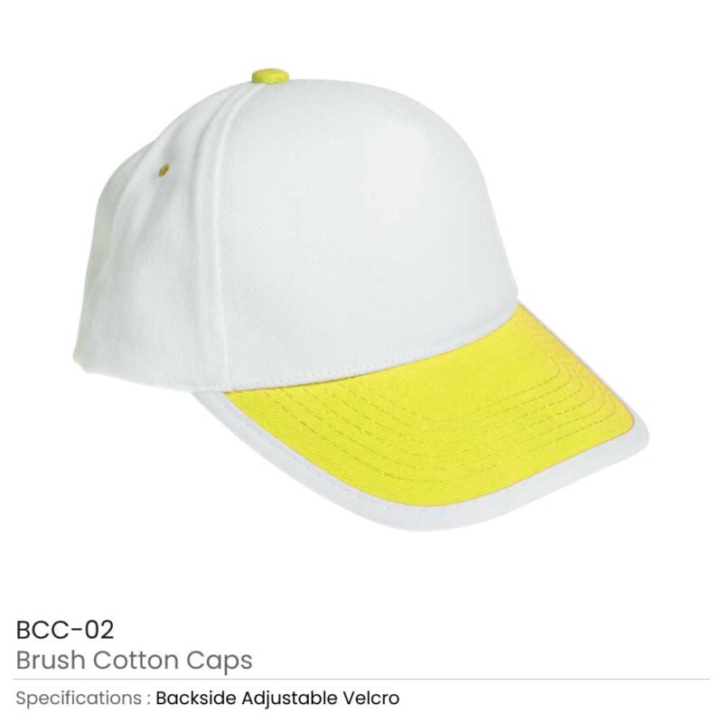 Brushed Cotton Caps with Velcro