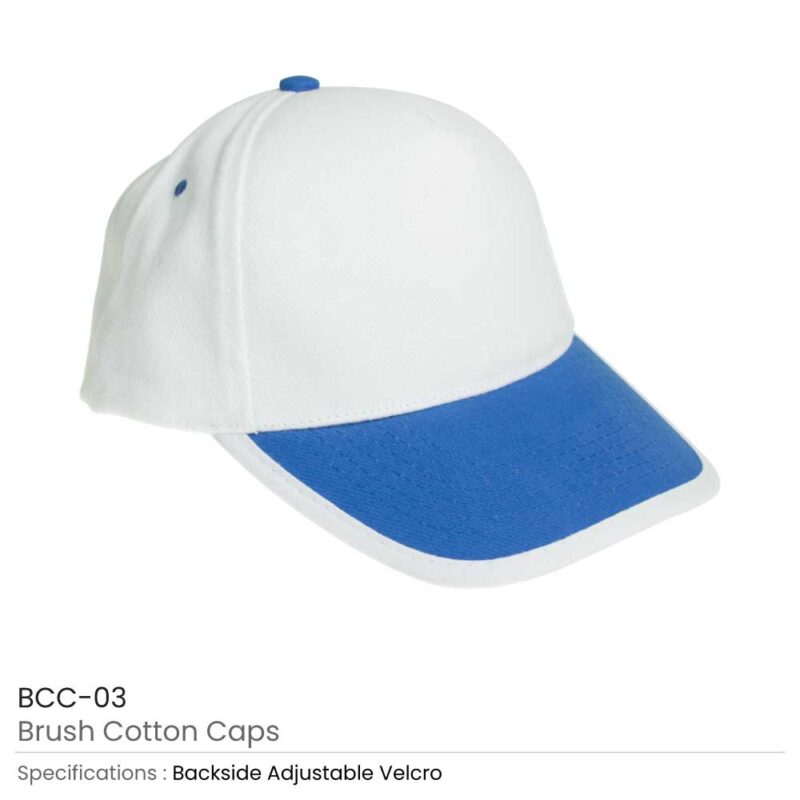 Brushed Cotton Caps with Velcro