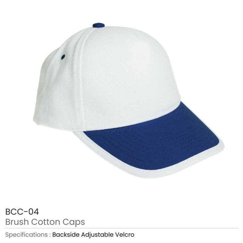 Brushed Cotton Caps with Velcro