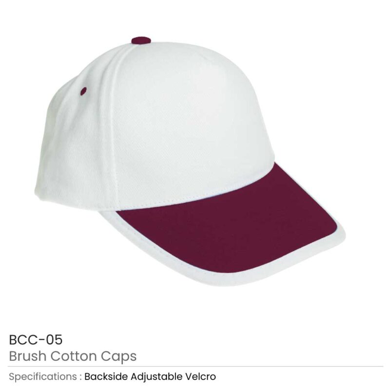 Brushed Cotton Caps with Velcro