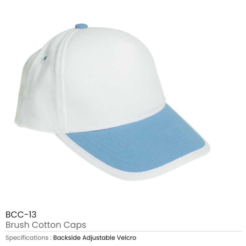 Brushed Cotton Caps with Velcro